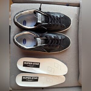 Golden Goose Black Superstar Sneakers